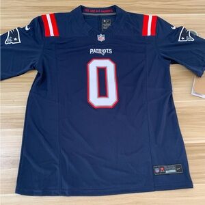 💛Christian Gonzalez Navy Vapor Stitched Jersey